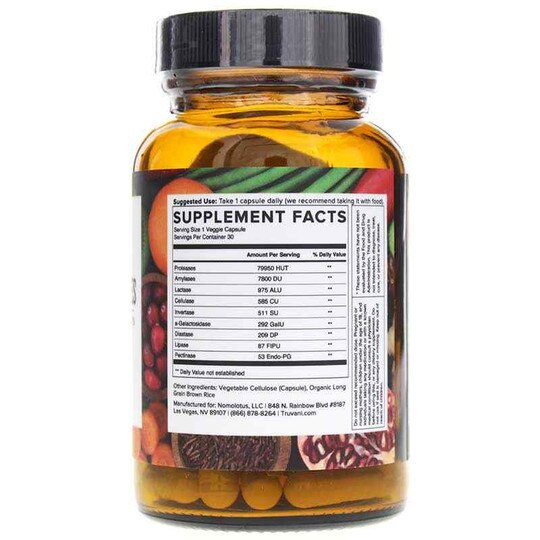 Digestive Enzymes, 30 Veg Capsules, TRV