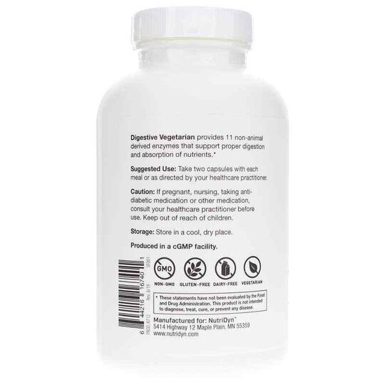Digestive Vegetarian, 180 Capsules, ND