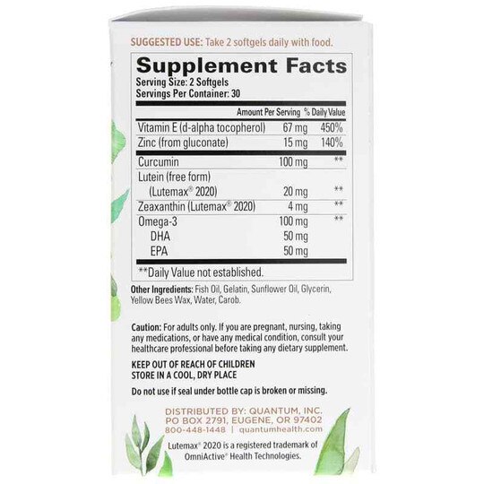Digital Blue Eye Health, 60 Softgels, QHT