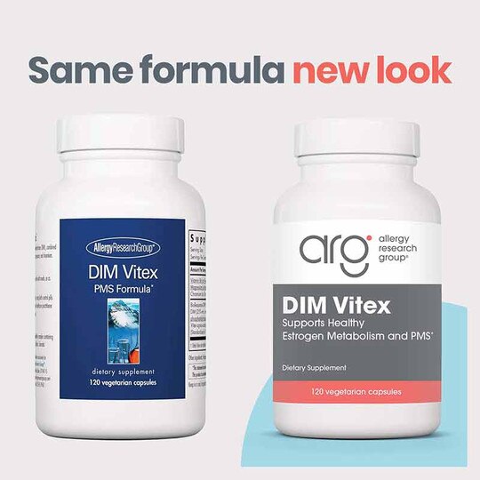 DIM Vitex PMS Formula, 120 Veg Capsules, ARG
