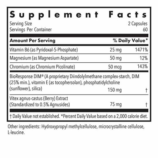 DIM Vitex PMS Formula, 120 Veg Capsules, ARG