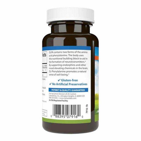 DLPA DL-Phenylalanine, 60 Capsules, CL