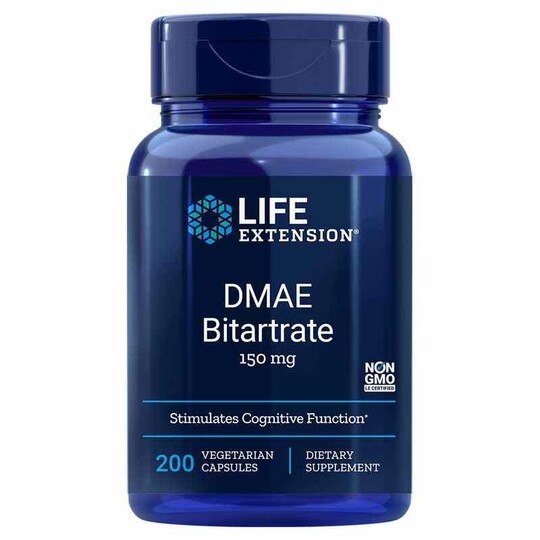 DMAE Bitartrate 150 Mg, 200 Veg Capsules, LFE