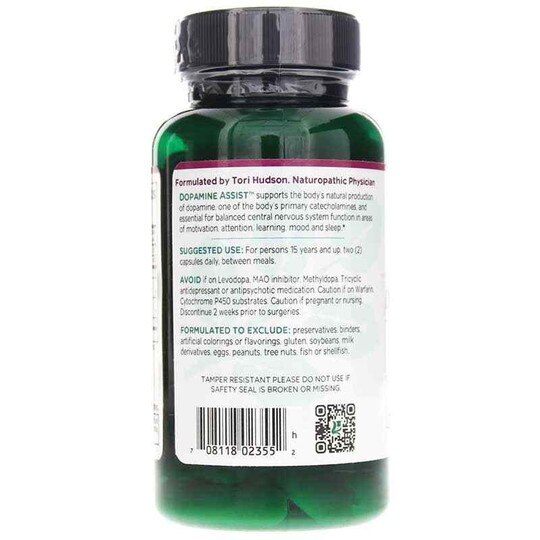 Dopamine Assist, 60 Veg Capsules, VTA