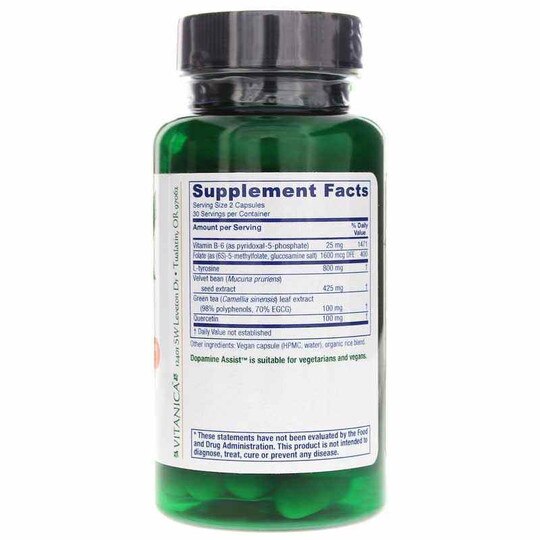Dopamine Assist Pro, 60 Vegan Capsules, VTAP