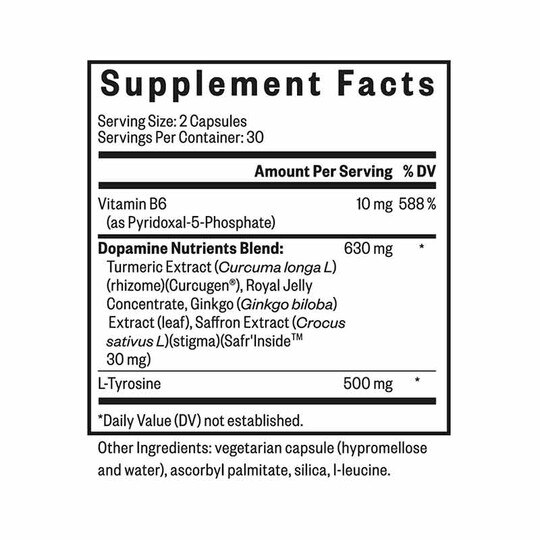 Dopamine Nutrients, 60 Veg Capsules, SKH