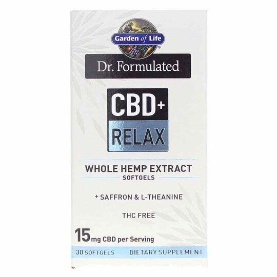 Dr. Formulated CBD 15 Mg Relax, 30 Softgels, GOL