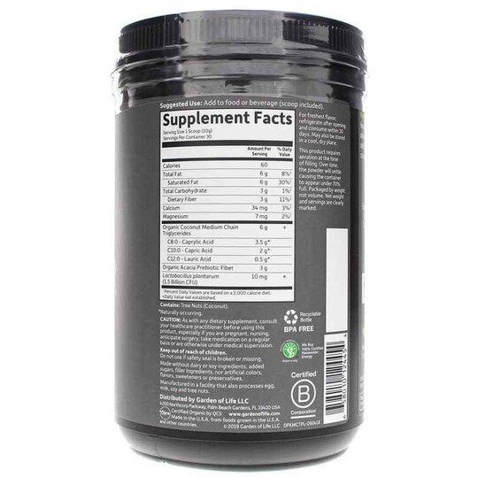 Dr. Formulated Keto Organic MCT Powder, 10.58 Oz, GOL
