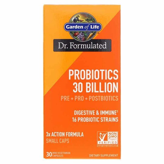 Dr. Formulated Probiotics 30 Billion, 30 Veg Capsules, GOL