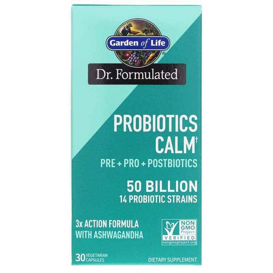 Dr. Formulated Probiotics Calm 50 Billion, 30 Veg Capsules, GOL