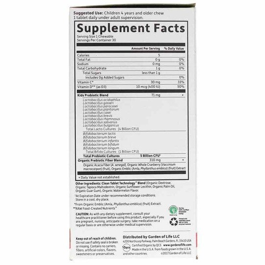 Dr. Formulated Probiotics Kids+ Shelf-Stable, GOL