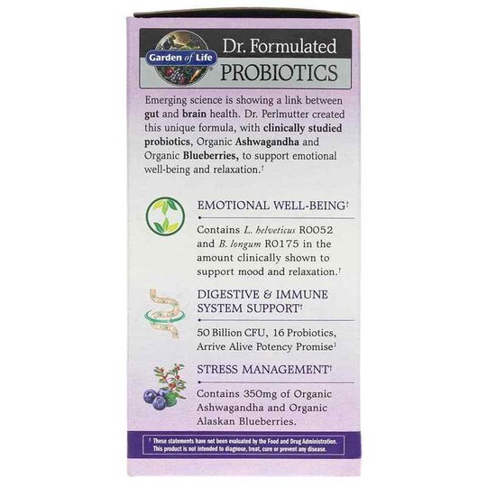 Dr. Formulated Probiotics Mood + Shelf-Stable, 60 Veg C, GOL