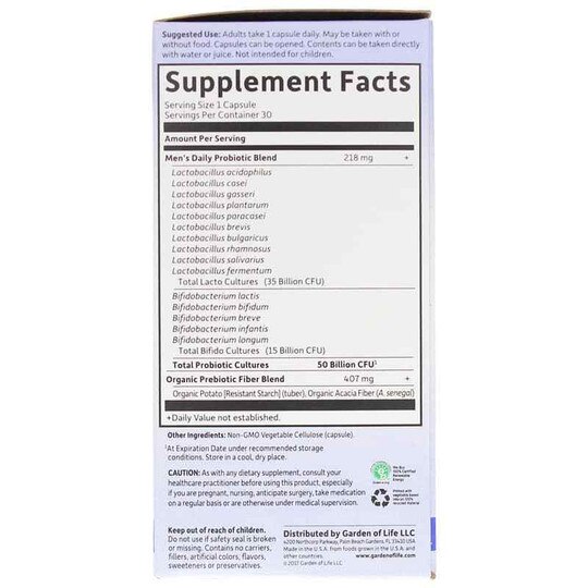 Dr. Formulated Probiotics Once Daily Men's Shelf-Stable, GOL
