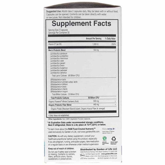 Dr. Formulated Probiotics Prostate +, 60 Veg Capsules, GOL