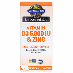 Dr. Formulated Vitamin D3 5000 IU & Zinc 1