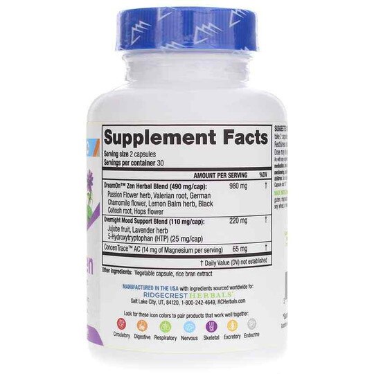 DreamOn Zen, 60 Capsules, RIH
