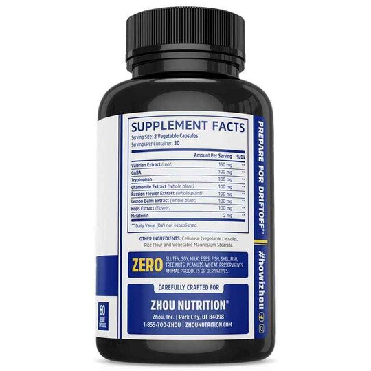Driftoff Soothing Sleep Formula Capsules, 60 Veg Capsul, ZHO