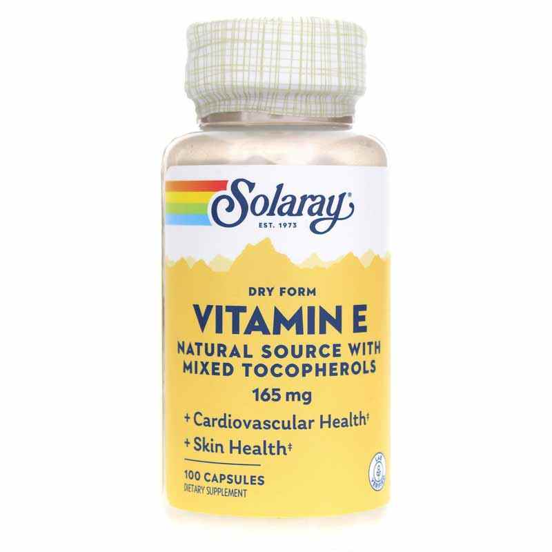 Dry Form Vitamin E with Mixed Tocopherols, Solaray