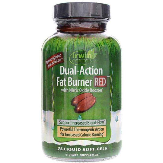 Dual-Action Fat Burner RED, 75 Liquid Softgels, IRN