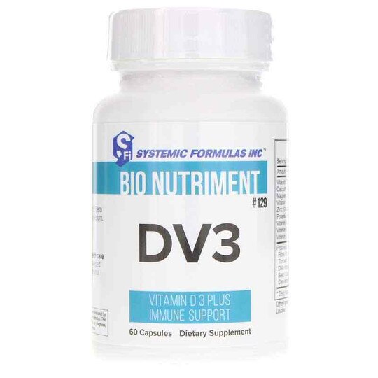 DV3 Vitamin D3 Plus Immune Support, 60 Capsules, SSF