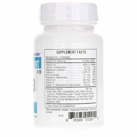 DV3 Vitamin D3 Plus Immune Support, 60 Capsules, SSF