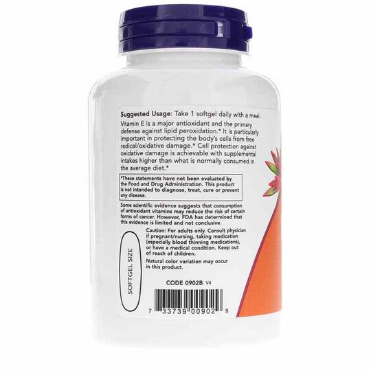 E-1000 Natural with Mixed Tocopherols, 100 Softgels, NOW