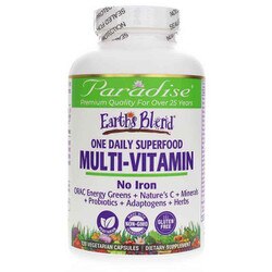 Earth's Blend Superfood Multivitamin No Iron