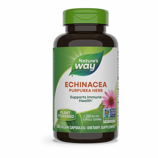 Echinacea Purpurea Herb, 180 Veg Capsules, NWA