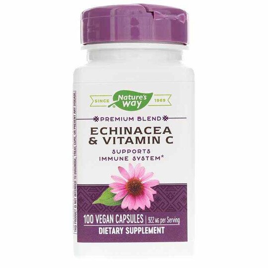 Echinacea & Vitamin C, 100 Vegan Capsules, NWA