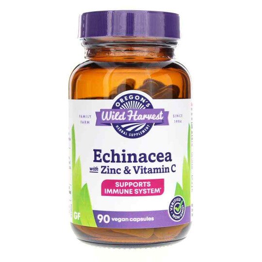 Echinacea with Zinc & Vitamin C, 90 Vegan Capsules, OWH