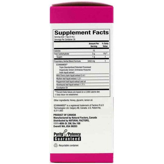 Echinamide Active Defense Honey Lemon Syrup, 5 Oz, NF