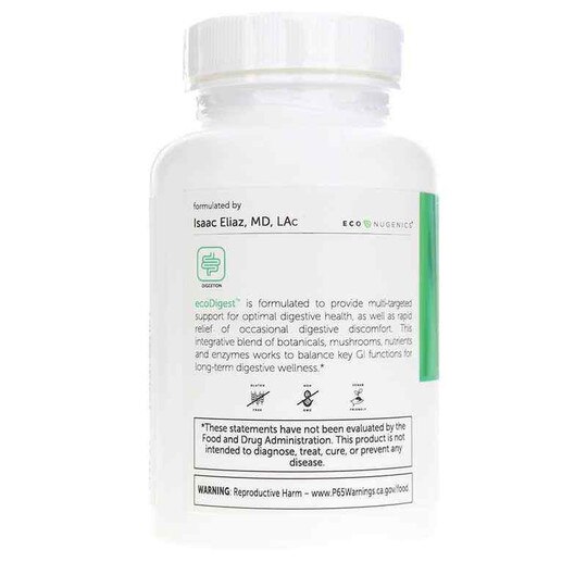 EcoDigest Long-Term Digestive Balance, 60 Veg Capsules, ECN
