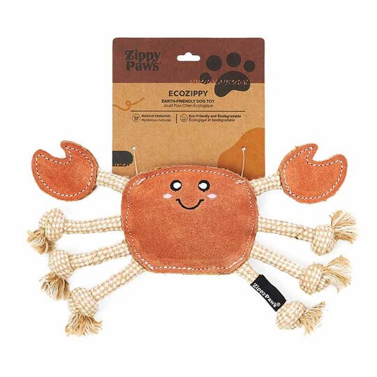 ecoZippy Suede & Rope Buddies Crab, ZPS