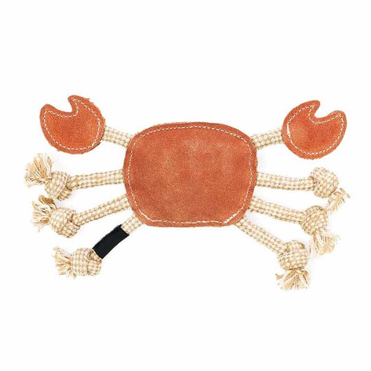 ecoZippy Suede & Rope Buddies Crab, ZPS