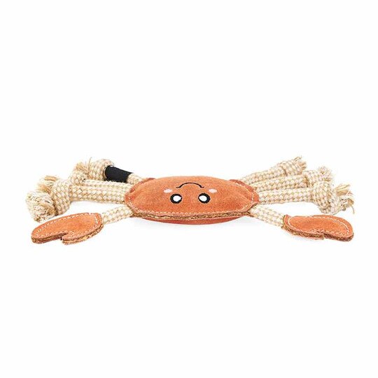 ecoZippy Suede & Rope Buddies Crab, ZPS