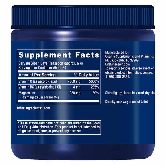 Effervescent Vitamin C Magnesium Crystals, 6.35 Oz, LFE