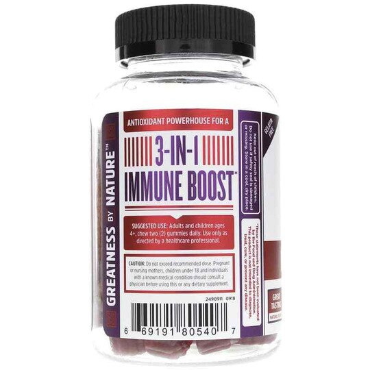 Elder-Mune Sambucus Elderberry Gummies, 60 Gummies, ZHO