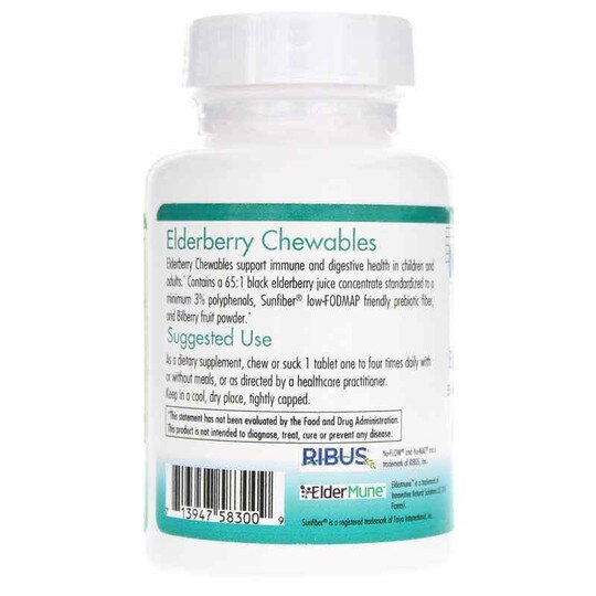 Elderberry Chewables, 60 Chewable Tablets, NTC