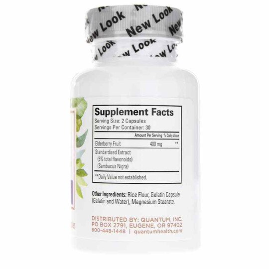 Elderberry Immune Defense, 60 Capsules, QHT