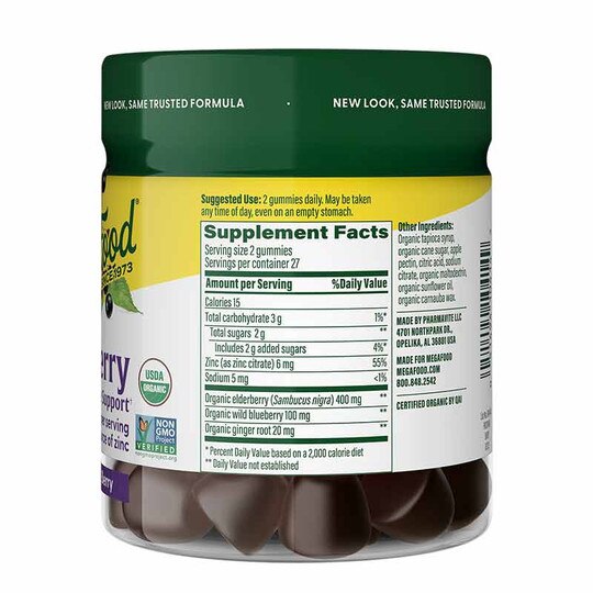 Elderberry Immune Support Berry Gummies, 54 Gummies, MGF