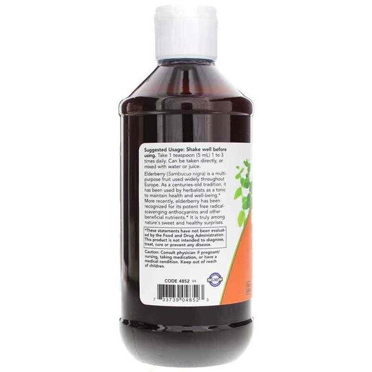Elderberry Liquid, 8 Oz, NOW