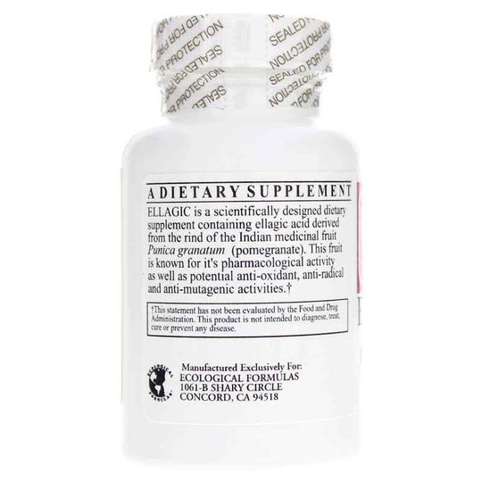 Ellagic 500 Mg, 60 Capsules, ECF