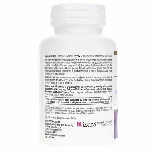 EMIQ Activated Quercetin, 60 Veg Capsules, BCN