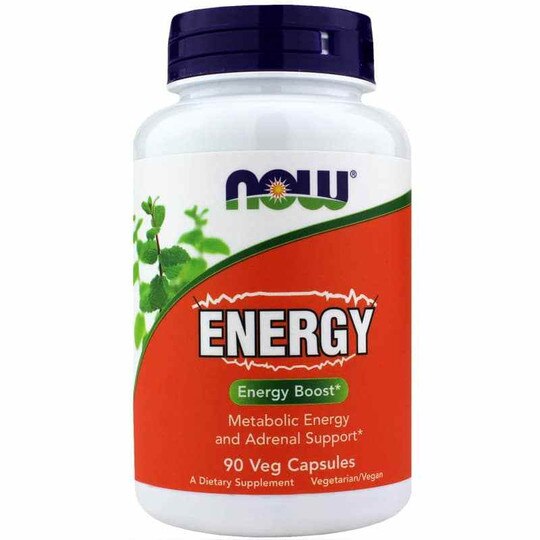 Energy, 90 Veg Capsules, NOW