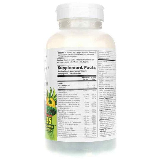 Enhanced Energy Whole Food Multivitamin Iron Free, 180, KAL