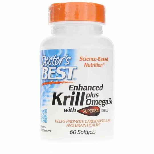 Enhanced Krill + Omega-3s, 60 Softgels, DRB
