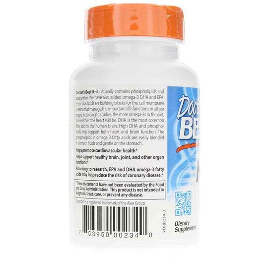Enhanced Krill + Omega-3s, 60 Softgels, DRB