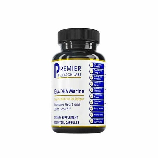 EPA/DHA Marine Softgels Clay-Purified Fish Oil, 90 Soft, PRL