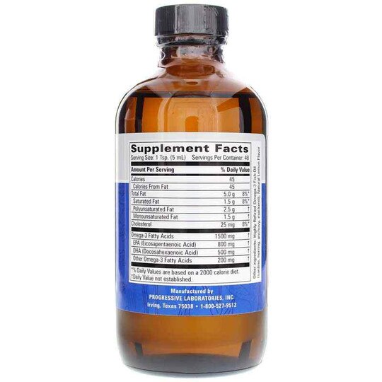 EPA/DHA Omega-3 Liquid Lemon Flavor, 8 Oz, PGL