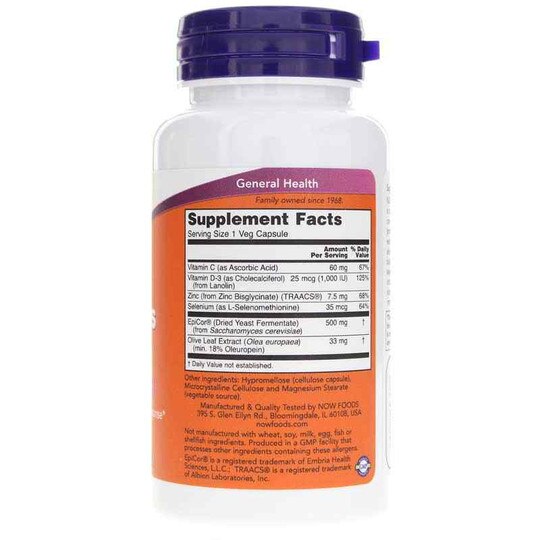 EpiCor Plus Immunity, 60 Veg Capsules, NOW